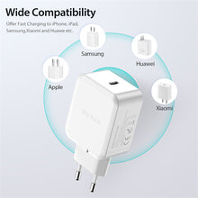 Заредете изображение във визуализатора на галерията – Wall charger Dux Ducis C100 - Type C - PD 30W 3A white
