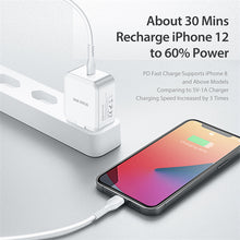 Заредете изображение във визуализатора на галерията – Wall charger Dux Ducis C100 - Type C - PD 30W 3A white
