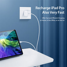 Заредете изображение във визуализатора на галерията – Wall charger Dux Ducis C100 - Type C - PD 30W 3A white
