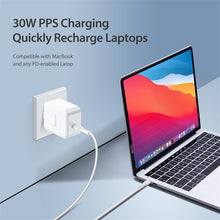 Заредете изображение във визуализатора на галерията – Wall charger Dux Ducis C100 - Type C - PD 30W 3A white
