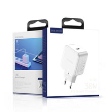 Заредете изображение във визуализатора на галерията – Wall charger Dux Ducis C100 - Type C - PD 30W 3A white
