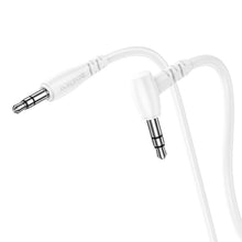 Заредете изображение във визуализатора на галерията – Borofone Cable BL10 - jack 3,5mm to jack 3,5mm - angled 2 metres white
