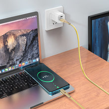 Заредете изображение във визуализатора на галерията – Borofone Cable BU31 Clear Shadow Jelly - USB to Typ C - 3A 1 metre gold
