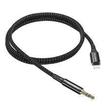 Заредете изображение във визуализатора на галерията – Borofone Cable BL7 - jack 3,5mm to Lightning - 1 metre black
