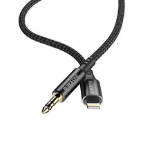 Заредете изображение във визуализатора на галерията – Borofone Cable BL7 - jack 3,5mm to Lightning - 1 metre black
