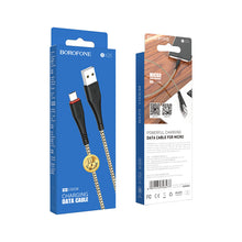 Заредете изображение във визуализатора на галерията – Borofone Cable BX25 Powerful - USB to Micro USB - 2,4A 1 metre black
