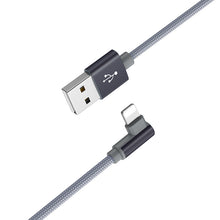Заредете изображение във визуализатора на галерията – Borofone Cable BX26 Express - USB to Lightning - angled 2,4A 1 metre grey
