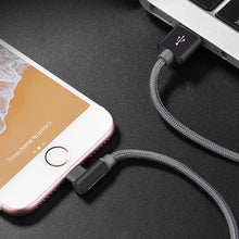 Заредете изображение във визуализатора на галерията – Borofone Cable BX26 Express - USB to Lightning - angled 2,4A 1 metre grey
