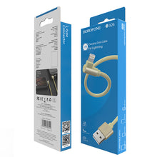Заредете изображение във визуализатора на галерията – Borofone Cable BX26 Express - USB to Lightning - angled 2,4A 1 metre grey
