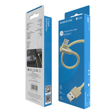 Заредете изображение във визуализатора на галерията – Borofone Cable BX26 Express - USB to Type C - angled 3A 1 metre grey
