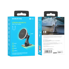Заредете изображение във визуализатора на галерията – Borofone Car holder BH63 Graceful magnetic, stick-on base black

