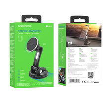 Заредете изображение във визуализатора на галерията – Borofone Car holder H64 Graceful magnetic with windshield mount black
