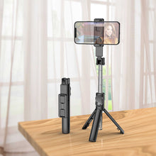 Заредете изображение във визуализатора на галерията – Borofone Selfie Stick BY7 Magic Mirror bluetooth with tripod and remote control black
