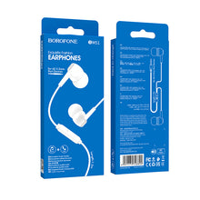 Заредете изображение във визуализатора на галерията – Borofone Earphones BM51 Hoary with microphone white
