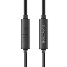 Заредете изображение във визуализатора на галерията – Borofone Earphones BM54 Maya with microphone black
