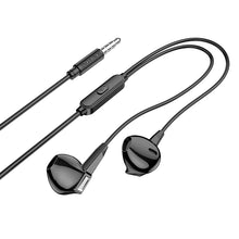 Заредете изображение във визуализатора на галерията – Borofone Earphones BM68 Kelly with microphone black
