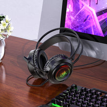 Заредете изображение във визуализатора на галерията – Borofone Headphones BO103 Surpass gaming with microphone black
