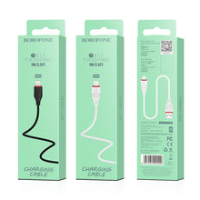 Заредете изображение във визуализатора на галерията – Borofone Cable BX17 Enjoy - USB to Lightning - 2A 1 metre white
