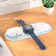 Заредете изображение във визуализатора на галерията – Borofone Wireless induction charger BQ14 Absolute 3 in 1 22,5W white

