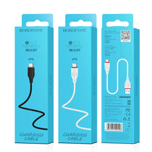 Заредете изображение във визуализатора на галерията – Borofone Cable BX17 Enjoy - USB to Micro USB - 2A 1 metre black
