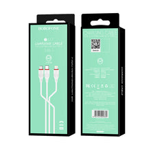 Заредете изображение във визуализатора на галерията – Borofone Cable BX17 Enjoy 3 in 1 - USB to Type C, Micro USB, Lightning - 2,4A 1 metre white

