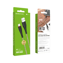 Заредете изображение във визуализатора на галерията – Borofone Cable BX25 Powerful - USB to Lightning - 2,4A 1 metre black
