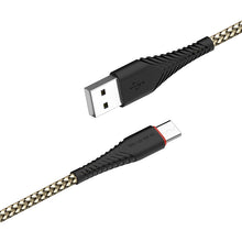 Заредете изображение във визуализатора на галерията – Borofone Cable BX25 Powerful - USB to Type C - 3A 1 metre black
