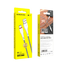 Заредете изображение във визуализатора на галерията – Borofone Cable BX25 Powerful - USB to Type C - 3A 1 metre white
