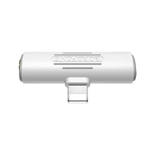 Заредете изображение във визуализатора на галерията – Borofone Adapter BV7 Audio - Lightning to Lightning + jack 3,5mm - white
