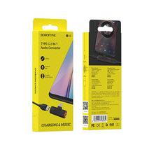 Заредете изображение във визуализатора на галерията – Borofone Adapter BV8 Audio - Type C to Type C + jack 3,5mm - black
