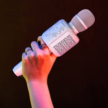 Заредете изображение във визуализатора на галерията – Borofone Karaoke Microphone Bluetooth BF1 Rhyme white
