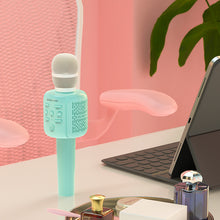 Заредете изображение във визуализатора на галерията – Borofone Karaoke Microphone Bluetooth BF1 Rhyme blue
