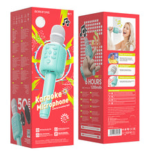 Заредете изображение във визуализатора на галерията – Borofone Karaoke Microphone Bluetooth BF1 Rhyme blue
