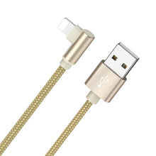 Заредете изображение във визуализатора на галерията – Borofone Cable BX26 Express - USB to Lightning - angled 2,4A 1 metre gold
