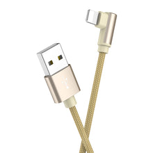 Заредете изображение във визуализатора на галерията – Borofone Cable BX26 Express - USB to Lightning - angled 2,4A 1 metre gold
