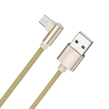 Заредете изображение във визуализатора на галерията – Borofone Cable BX26 Express - USB to Micro USB - angled 2,4A 1 metre gold
