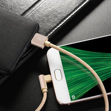 Заредете изображение във визуализатора на галерията – Borofone Cable BX26 Express - USB to Micro USB - angled 2,4A 1 metre gold
