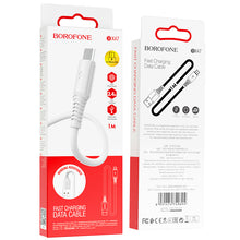 Заредете изображение във визуализатора на галерията – Borofone Cable BX47 Coolway - USB to Micro USB - 2,4A 1 metre white
