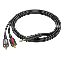 Заредете изображение във визуализатора на галерията – Borofone Cable BL11 - jack 3,5mm to 2x RCA (cinch) - 1,5 metres black
