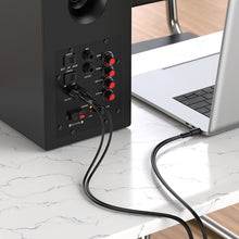 Заредете изображение във визуализатора на галерията – Borofone Cable BL11 - jack 3,5mm to 2x RCA (cinch) - 1,5 metres black
