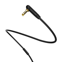 Заредете изображение във визуализатора на галерията – Borofone Cable BL5 - jack 3,5mm to jack 3,5mm - angled with microphone 1 metre black
