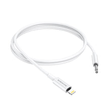 Заредете изображение във визуализатора на галерията – Borofone Cable BL9 - jack 3,5mm to Lightning - 1 metre white

