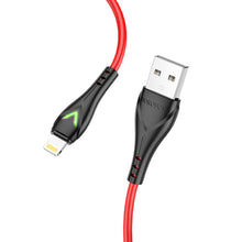 Заредете изображение във визуализатора на галерията – Borofone Cable BX65 Bright - USB to Lightning - 2A 1 metre red
