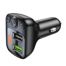 Заредете изображение във визуализатора на галерията – Borofone Transmitter FM BC41 Eminency MP3, Bluetooth, - 2xUSB - QC 3.0 18W black

