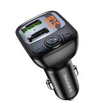 Заредете изображение във визуализатора на галерията – Borofone Transmitter FM BC41 Eminency MP3, Bluetooth, - 2xUSB - QC 3.0 18W black
