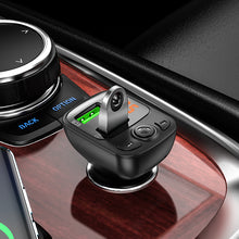 Заредете изображение във визуализатора на галерията – Borofone Transmitter FM BC41 Eminency MP3, Bluetooth, - 2xUSB - QC 3.0 18W black
