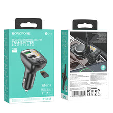 Заредете изображение във визуализатора на галерията – Borofone Transmitter FM BC41 Eminency MP3, Bluetooth, - 2xUSB - QC 3.0 18W black
