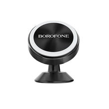Заредете изображение във визуализатора на галерията – Borofone Car holder BH5 Platinum magnetic, stick-on base black
