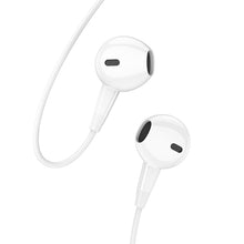 Заредете изображение във визуализатора на галерията – Borofone Earphones BM68 Kelly with microphone white
