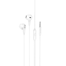 Заредете изображение във визуализатора на галерията – Borofone Earphones BM68 Kelly with microphone white
